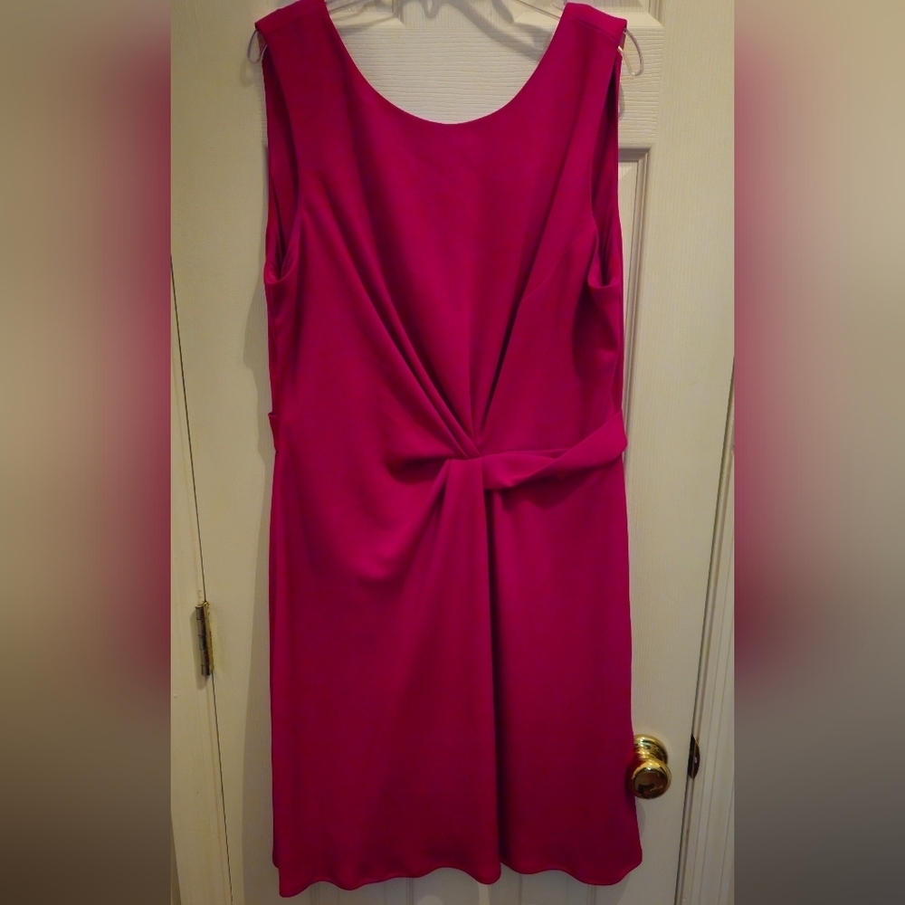 Donna Ricco Fuchsia Midi Dress - Size 12